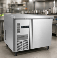 Équipement de cuisine commerciale, plan de travail en acier inoxydable à température unique, réfrigérateur, refroidisseur de comptoir à air, table de refroidissement