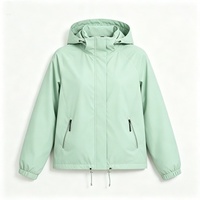 Veste softshell pour femme, imperméable, à fermeture éclair, col montant, à capuche, pour la randonnée en plein air, le camping et les voyages
