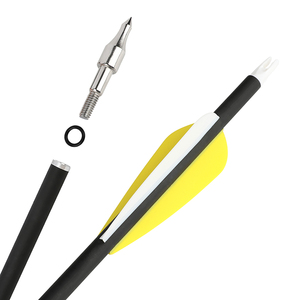 Chất Lượng Cao Hỗn Hợp Carbon Mũi Tên 500 Cột Sống Cho Bên Ngoài Thể Thao Chụp Màu Đen/Màu Vàng Lông Cho <span class=keywords><strong>Bow</strong></span> - Product Image 3