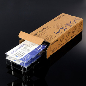 Cell Culture Slides Single Well Double Well 4 Well 8 Well High Transparency Glass Chambers <b>Microscope</b> Use - Product Image 3