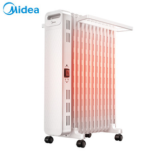 Calentador Eléctrico de Radiador de Aceite Midea de 13 Paneles, Calefacción Portátil para el Hogar con Ruedas y Control de Termostato - Product Image 1