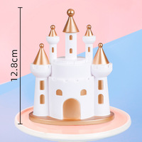 Lot de 10 décorations de gâteau Château Prince et Princesse, romantiques, pour fêtes d'anniversaire, vente en gros