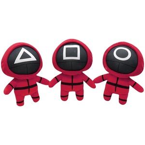 Peluche da Collezione a Forma <span class=keywords><strong>di</strong></span> Personaggio Mascherato per Alleviare Stress e Ansia - Giocattolo Morbido e Spremibile, Design Personalizzabile con Tuta Rossa - Product Image 1