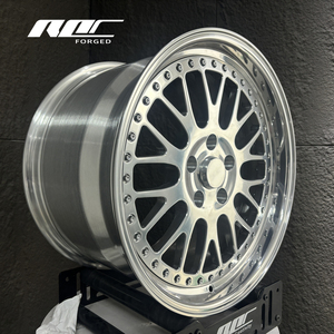 Jantes forgées Roc Custom Classic Mesh Spoke 17 18 19 pouces, finition argent poli, 2 pièces, pour Ford Mustang BMW M3 <span class=keywords><strong>Corvette</strong></span> - Product Image 1