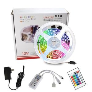 Wifi điều khiển từ xa thông minh nhiều màu <span class=keywords><strong>LED</strong></span> Strip 2A 5M <span class=keywords><strong>12V</strong></span> 5050 IP20 RGB linh hoạt <span class=keywords><strong>LED</strong></span> Strip Lights - Product Image 1
