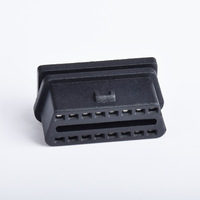 Conector Hembra OBD2 de 16 Pines Moldeado por Inyección, Interfaz de Diagnóstico con Carcasa Protectora Opcional