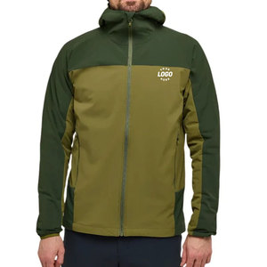 Chaqueta Softshell con Capucha Personalizada para Hombre, Impermeable, con Logotipo Frontal Impreso, Informal, Deportiva, con Cierre, 100% Poliéster - Product Image 4