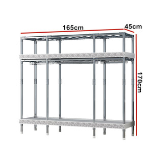 Wholesales tubo de aço de metal, estilo de montar permanente, tecido dobrável para crianças, armário, roupeiro, lavável - Product Image 2
