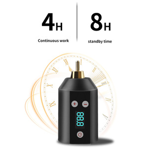 Usine En Gros Machine À Tatouer Alimentation Mini Batterie Grip DC RCA 1500mah Sans Fil USB Charge Noir - Product Image 3