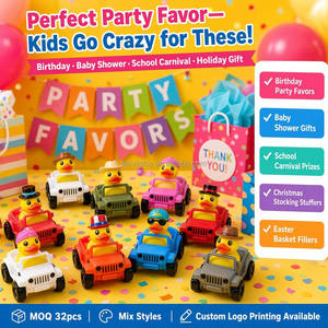 Lot de 32 canards en caoutchouc personnalisés <span class=keywords><strong>pour</strong></span> voiture, assortiment en vrac, cadeau promotionnel, <span class=keywords><strong>jouet</strong></span> de <span class=keywords><strong>bain</strong></span> flottant, paquet de 32 - Product Image 3
