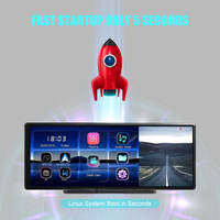 4K WIFI ADAS GPS Carplay & Android Auto 11.3 inci, kamera dasbor mobil perekam Video Rekam Loop aplikasi ponsel