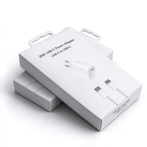อะแดปเตอร์ชาร์จ USB-C PD 20W หัวปลั๊ก EU US UK ชุดอะแดปเตอร์แปลงไฟแบบติดผนัง สาย USB-C to USB-C ใช้ได้กับ iPhone 15-18 - Product Image 4