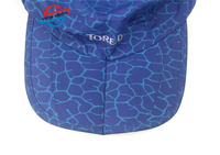 Casquette de baseball pliable personnalisée à impression intégrale, 6 panneaux, en toile, avec logo brodé 3D, réglable, pour l'extérieur