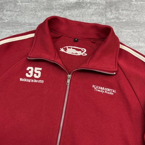 Sudadera con Capucha de Algodón Francés de Alta Calidad, Sudadera con Cierre y Rayas Extra Grande para Hombre, Sudadera con Cuello Alto Bordado Personalizado - Product Image 3
