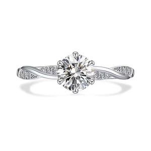 Bague en diamant Moissanite 3CT pour femmes, réglable, fiançailles, mariage, mode, luxe, DVVS1, métal or 18 carats, bijoux en gros, personnalisable - Product Image 2