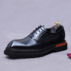 Brand New High Quality Men's <b>Height</b> <b>Increasing</b> Autumn Business Formal <b>Shoes</b> Stylish High-End Designed Lace-Up - Product Image 6