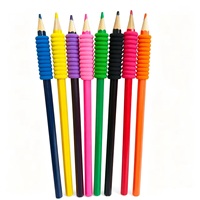 Crayons de couleur hexagonaux à 8 pointes pour enfants, emballage sous carte, pour dessin et coloriage