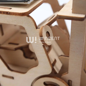<span class=keywords><strong>Puzzle</strong></span> in Legno di Carrello Elevatore, <span class=keywords><strong>Auto</strong></span> Giocattolo in Miniatura a Energia Solare - Product Image 5