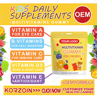 Complément alimentaire pour enfants OEM, multivitamines pour enfants, végétalien, avec multi-minéraux et multivitamines, marque privée pour bébés
