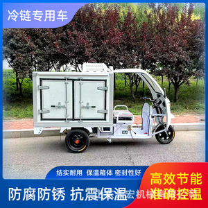 Tricycle électrique cargo à carrosserie fermée 48 V, poids à vide 300-400 kg, capacité de charge utile 200-300 kg, pour transport frigorifique - Product Image 5