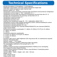 Appareil de PCR quantitative par fluorescence en temps réel, 8/16 échantillons, équipement de diagnostic, machine d'analyse clinique rapide