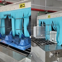 Machine à laver les plateaux de cuisson ADMF, machine de nettoyage automatique complète des plateaux pour boulangerie commerciale, lave-plaques de cuisson industrielle