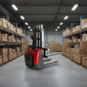 Impilatore Idraulico per Pallet con Capacità di 1500 kg, Altezza di Sollevamento 198 cm, Motore Elettrico, Forche Standard per Uso in Magazzino - Product Image 2