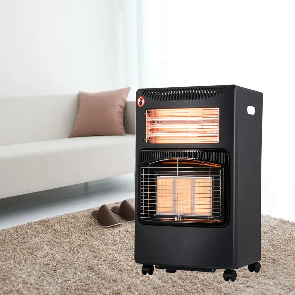 Hot selling freestanding infrared mobile gas room heater energy saving with casters gas heater for home