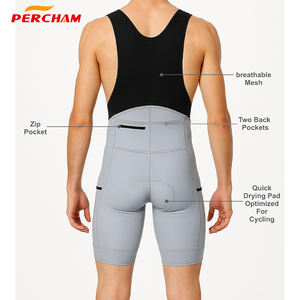 <span class=keywords><strong>Cuissard</strong></span> de cyclisme multi-tailles personnalisable pour hommes-Tissu durable et poches zippées pour la course à pied et les sports de plein air - Product Image 3