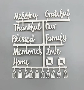 Lettere di plastica del supporto dell'immagine di colore su ordinazione di vendita calda con la parola corsiva per la lavagna intercambiabile di legno della lettera del feltro - Product Image 2