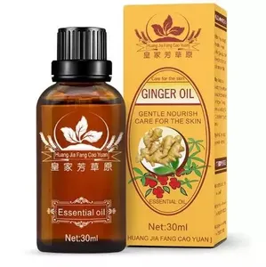 Top Selling OEM 30ml Ginger Essential Oil Spa Body Massage Anti Aging Lymphatic Detoxification Body Pure Plant Essential Oil