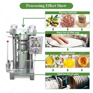 Гидравлический холодный пресс кунжутное кокосовое оливковое масло авокадо, процесс прессования, экстракционная машина - Product Image 5