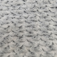 Tissu peluche 100% Polyester avec motifs de Rose tricoté, décoration d'interieur