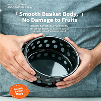 Universele recyclebare PP plastic voedselveilige fruitondersteunende schaal, multi-color geventileerde displayring voor meloen en pomelo
