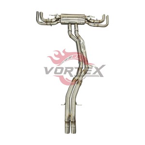Tubo de escape de acero inoxidable Vortex Racing para el nuevo Audi RSQ8 4.0T V8 con puntas originales, piezas de ajuste de sonido. - Product Image 1