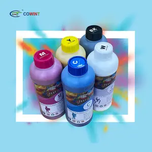 Cowint hot sale tshirt printer ink/CMYK+White inkjet universal industrial refill inkjet textile printer ink