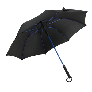 Parapluie de golf personnalisé avec logo, 30 pouces, simple, ventilé, coupe-vent, imperméable, avec tige en fibre de verre, cadre coloré minimaliste, pliable - Product Image 3