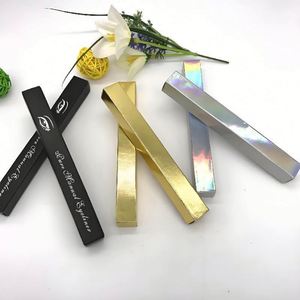 Fashionable Portable Eco-Friendly Lip Gloss Packaging Box with Embossing Sponge Lining Matt Lamination Lipstick Tube - Product Image 1