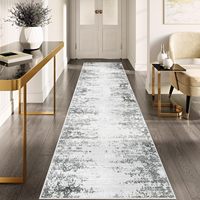 Hot Selling Hallway Runner Rug Washable Boho Abstract Pattern Non-Slip Faux Cashmere Vintage Rug for Kitchen Entryway Laundry
