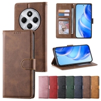 Étui portefeuille en cuir PU pour Redmi A5 A3 15 4G 5G 15A 15C 14C 13 13C NOTE 15 Pro Plus 14 13 12 12S 11S avec fentes pour cartes et support rabattable