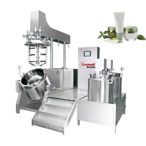 Mélangeur émulsifiant sous vide 300L PLC Control Gel Crème Shampooing pour soins de la peau Machine à homogénéiser Mélangeur - Product Image 1
