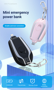 New Arrival dễ thương 1500mAh Keychain ngân hàng điện xách tay khẩn cấp sao lưu sạc với Micro USB giao diện đầu vào - Product Image 6