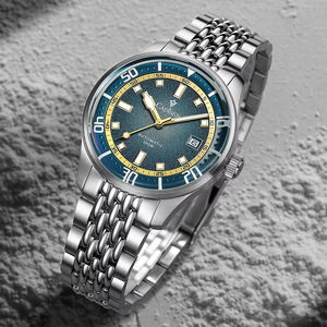 Reloj <span class=keywords><strong>CADISEN</strong></span> C8244 Automático Mecánico de Acero Inoxidable para Hombre, Resistente al Agua 10 Bar, Reloj de Buceo con Manecillas Luminosas, Japón - Product Image 1