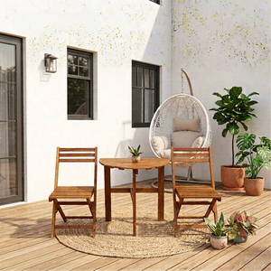Ensemble de meubles en bois massif en gros : table basse et chaises pour la maison, bar, restaurant, hôtel, café, jardin – Fabriqué au Vietnam - Product Image 1