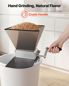 Moulin à grains manuel, broyeur de malt pour brassage maison, broyeur de blé réglable pour la fabrication de bière - avec <span class=keywords><strong>2</strong></span> rouleaux en acier inoxydable - Product Image 5