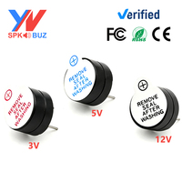 12065 12x6.5mm 3V/5V/12V 2.7kHz Zumbador Magnético Activo con Accionamiento Interno DC, Alarma de Sonido Continuo para Drones, Directo de Fábrica OEM
