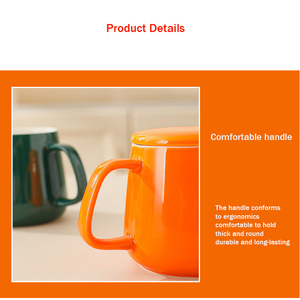 IStapromo Regali Nuova Idea Prodotto 2024 Tazza in Ceramica Mini Arancione con Asciugamano Orsetto Marrone, Cucchiaino Carino e Confezione <span class=keywords><strong>Regalo</strong></span> - Product Image 6