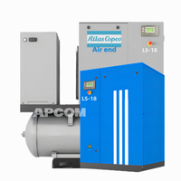 Compresseurs d'air industriels électriques à vis rotative 18,5 kW 25 CV avec sécheur et réservoir de 300 L