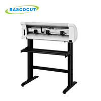 Bascocut PVC Vinilo Pegatina Cortador Plotter Máquina Prensa de Calor Sublimación Cuchillo Cortador para Publicidad Recortes