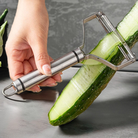 Dunschiller Groenten Fruit Rvs Rvs Mes Kool Raspen Salade Aardappelsnijder Keuken Kookgereedschap Brede Mond